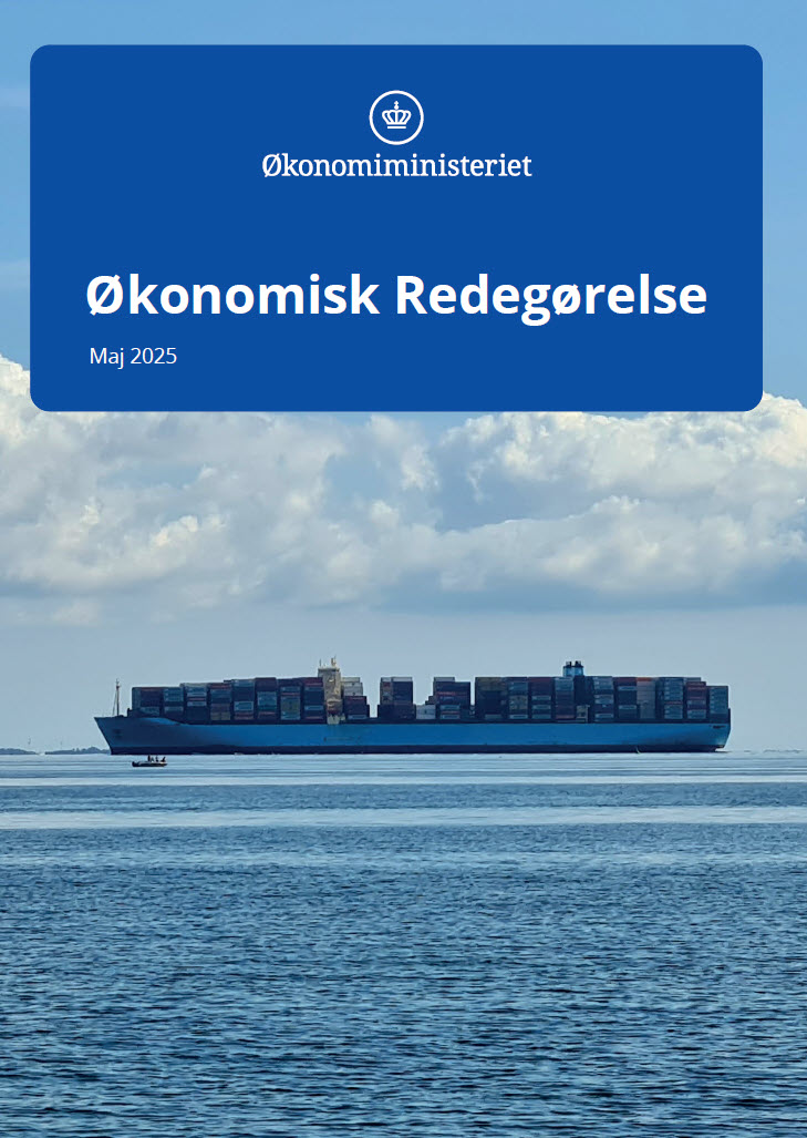 Forside til Økonomisk Redegørelse, maj 2025